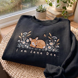 Embroidered We Are Jane Doe Sweatshirt, Cute Deer Floral Womens Rights Jumper, Feminist Gift