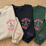 Custom Embroidered Praying Mantis Shirt, Cute Girls Will Be Girls Shirt, Funny Feminist Insect T-Shirt Gift For Bestie Friend