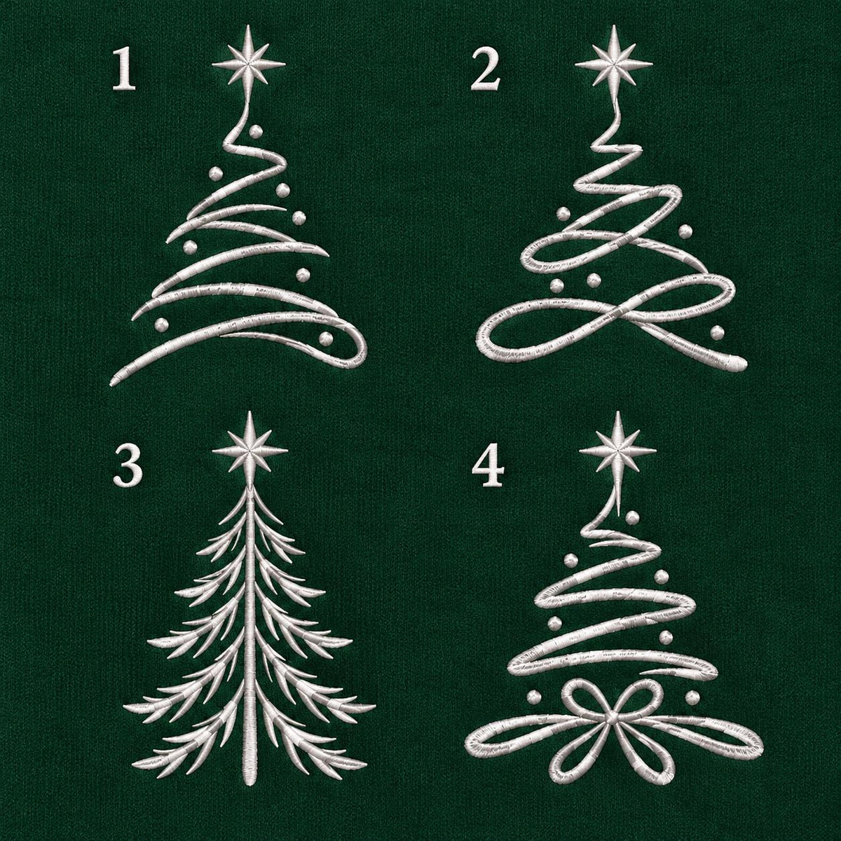 Christmas Tree Family Name Embroidered Sweatshirt, Custom Matching Holiday Crewneck