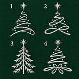 Christmas Tree Family Name Embroidered Sweatshirt, Custom Matching Holiday Crewneck