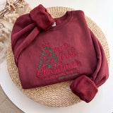 Our First Christmas As Mr & Mrs Sweatshirt, Custom Couple Last Name Embroidered Crewneck