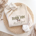 Thank Him For Our Food Sweatshirt, Christian Mallard Duck Genesis Embroidered Crewneck