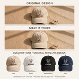 Custom Embroidered Africanis Hat – Athletic South African Landrace Face Baseball Cap, Washed Cotton Gift for Dog Lovers
