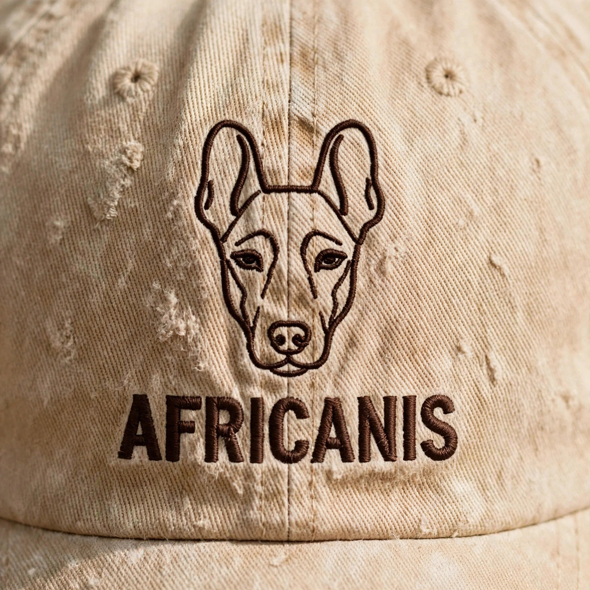 Custom Embroidered Africanis Hat – Athletic South African Landrace Face Baseball Cap, Washed Cotton Gift for Dog Lovers