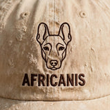 Custom Embroidered Africanis Hat – Athletic South African Landrace Face Baseball Cap, Washed Cotton Gift for Dog Lovers