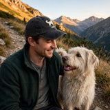 Custom Embroidered Aidi Silhouette Hat – Sturdy Atlas Mountain Guardian Baseball Cap, Washed Cotton Gift for Dog Lovers