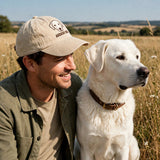 Custom Embroidered Akbash Dog Hat – White Turkish Livestock Guardian Baseball Cap, Washed Cotton Gift for Dog Lovers