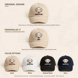 Custom Embroidered Akbash Dog Hat – White Turkish Livestock Guardian Baseball Cap, Washed Cotton Gift for Dog Lovers
