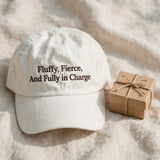 Funny Gift for Akita Owners, Fluffy Fierce Fully in Charge Embroidered Cap