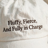 Funny Gift for Akita Owners, Fluffy Fierce Fully in Charge Embroidered Cap