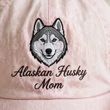 Alaskan Husky Mom Gift, Personalized Sled Dog Mom Embroidered Cap for Dog Moms