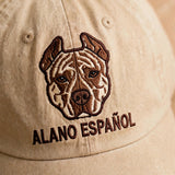 Alano Español Dog Hat, Custom Embroidered Spanish Alano Face Baseball Cap, Gift for Dog Lovers