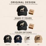 Alano Español Silhouette Embroidered Cap, Spanish Alano Dog Hat, Gift for Dog Lovers
