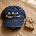 Funny Gift for Alapaha Owners, Big Head Bigger Heart Bulldog Embroidered Cap