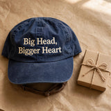 Funny Gift for Alapaha Owners, Big Head Bigger Heart Bulldog Embroidered Cap