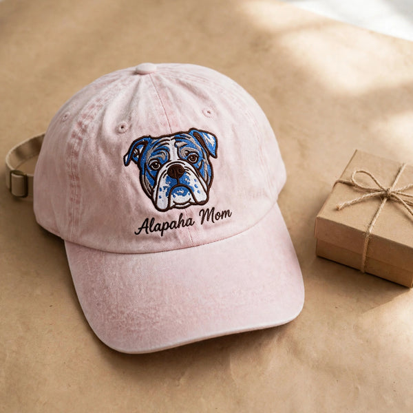 Alapaha Mom embroidered cap gift presentation