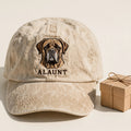 Alaunt Dog Cap, Custom Embroidered Ancient Mastiff Face Baseball Cap, Gift for Dog Lovers