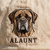 Alaunt Dog Cap, Custom Embroidered Ancient Mastiff Face Baseball Cap, Gift for Dog Lovers