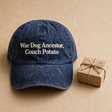 Funny Gift for Alaunt Owners, War Dog Ancestor Couch Potato Embroidered Cap