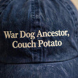 Funny Gift for Alaunt Owners, War Dog Ancestor Couch Potato Embroidered Cap