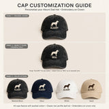 Alaunt Silhouette Embroidered Cap, Ancient Mastiff Dog Hat, Gift for Dog Lovers