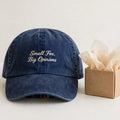 Funny Gift for Alopekis Owners, Small Fox Big Opinions Embroidered Cap