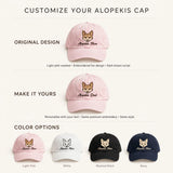 Alopekis Mom Gift, Personalized Greek Fox Dog Mom Embroidered Cap for Dog Moms