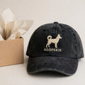 Alopekis Silhouette Embroidered Cap, Greek Fox Dog Hat, Gift for Dog Lovers