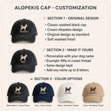 Alopekis Silhouette Embroidered Cap, Greek Fox Dog Hat, Gift for Dog Lovers