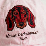 Alpine Dachsbracke Mom Gift, Personalized Austrian Scent Hound Mom Embroidered Cap for Dog Moms