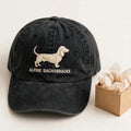 Alpine Dachsbracke Silhouette Embroidered Cap, Austrian Scent Hound Hat, Gift for Dog Lovers