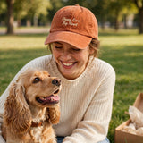 Funny Gift for American Cocker Spaniel Owners, Floppy Ears Big Heart Embroidered Cap