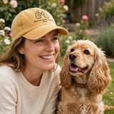 American Cocker Spaniel Mom Gift, Personalized Floppy Eared Dog Mom Embroidered Cap for Dog Moms
