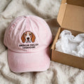 American English Coonhound Cap, Custom Embroidered Redtick Hound Face Baseball Cap, Gift for Dog Lovers