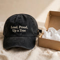 Funny Gift for American English Coonhound Owners, Loud Proud Up a Tree Embroidered Cap