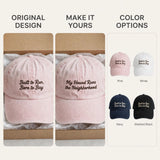 Funny Gift for American Foxhound Owners, Built to Run Born to Bay Embroidered Cap