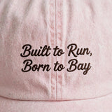 Funny Gift for American Foxhound Owners, Built to Run Born to Bay Embroidered Cap