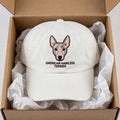 American Hairless Terrier Cap, Custom Embroidered Hairless Terrier Face Baseball Cap, Gift for Dog Lovers