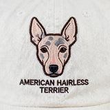 American Hairless Terrier Cap, Custom Embroidered Hairless Terrier Face Baseball Cap, Gift for Dog Lovers