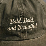 Funny Gift for American Hairless Terrier Owners, Bald Bold and Beautiful Embroidered Cap