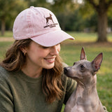 American Hairless Terrier Silhouette Embroidered Cap, Hairless Terrier Dog Hat, Gift for Dog Lovers