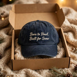 Funny Gift for American Husky Owners, Born to Howl Built for Snow Embroidered Cap