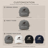 American Mastiff Silhouette Embroidered Cap, Gentle Giant Dog Hat, Gift for Dog Lovers