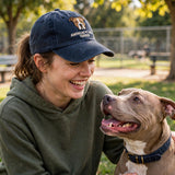 American Pit Bull Terrier Cap, Custom Embroidered Sweet Blocky Face Baseball Cap, Gift for Dog Lovers