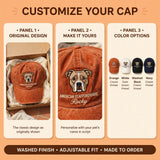 American Staffordshire Terrier Cap, Custom Embroidered Stocky Bully Face Baseball Cap, Gift for Dog Lovers
