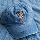 American Staghound Mom Gift, Personalized Shaggy Sighthound Dog Mom Embroidered Cap