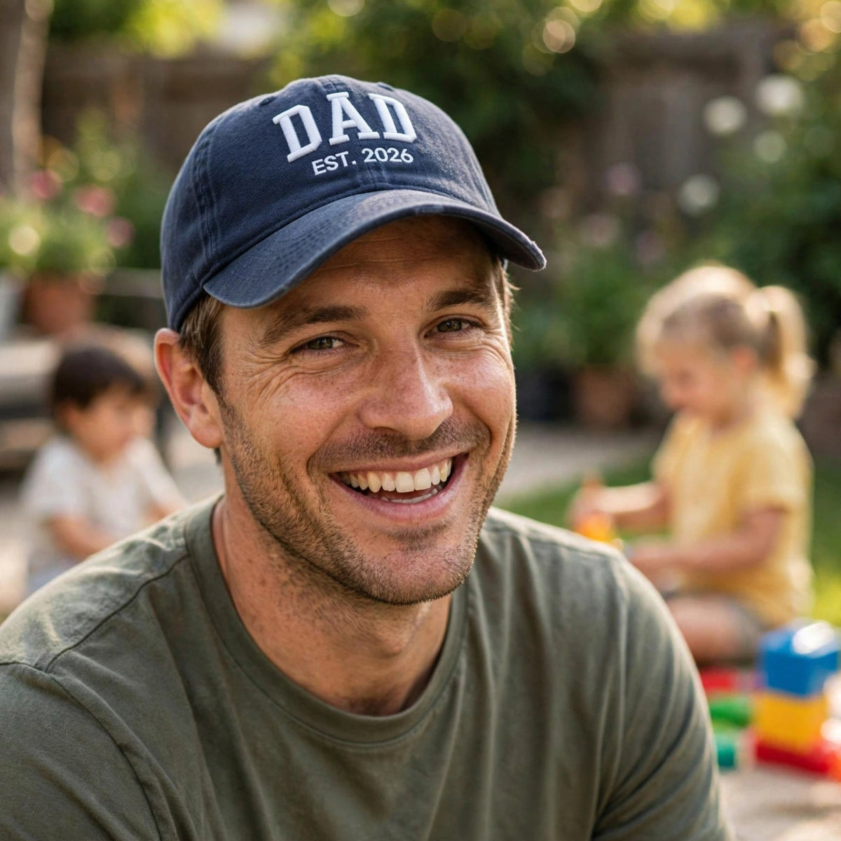 Custom Dad Est Year Embroidered Hat, Personalized Grandpa Papa Pops Cap, Stitched Father's Day Gift, New Dad Established Accessory, Cap