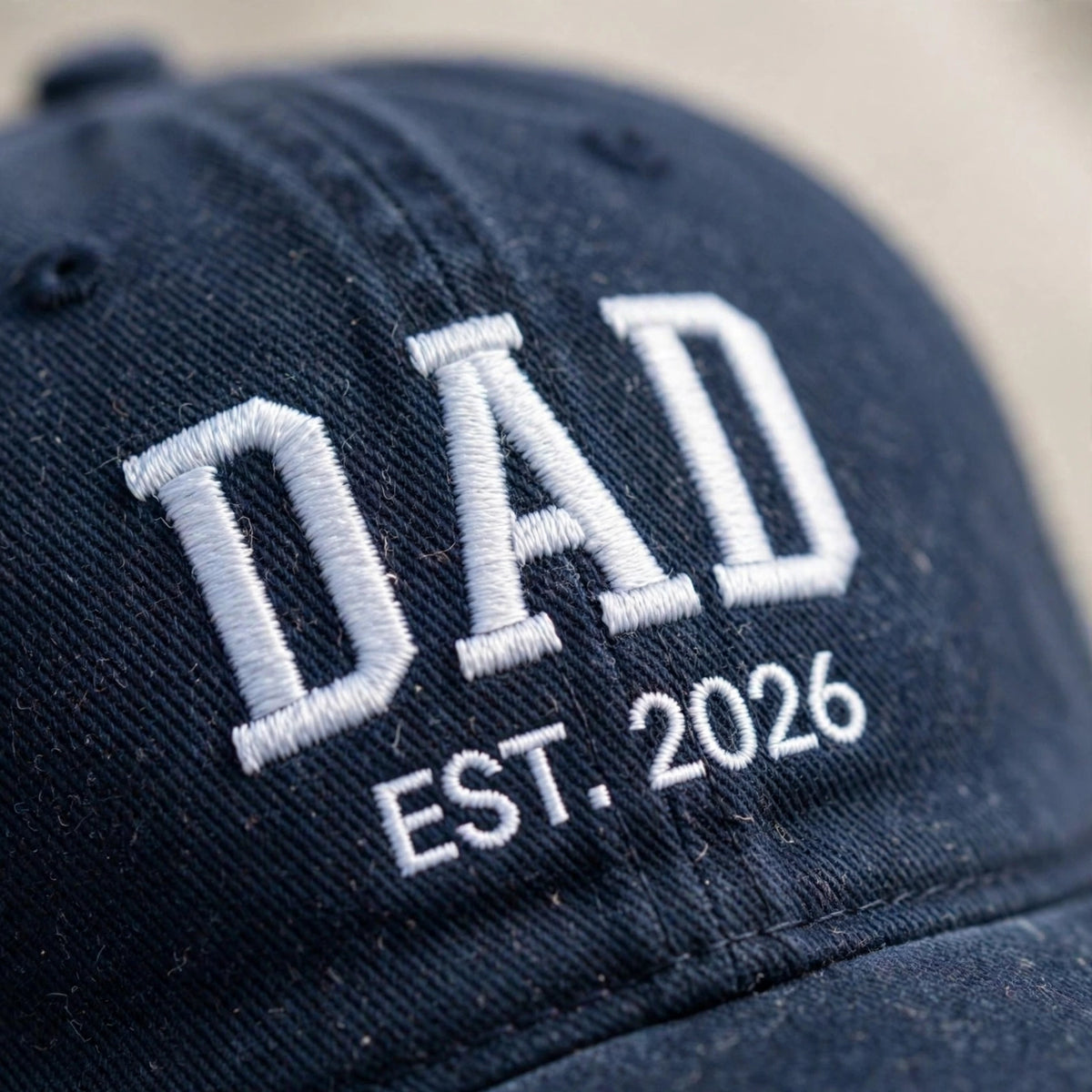 Custom Dad Est Year Embroidered Hat, Personalized Grandpa Papa Pops Cap, Stitched Father's Day Gift, New Dad Established Accessory, Cap