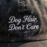Custom Embroidered Dog Hair Don't Care Hat – Funny Pet Lover Baseball Cap, Washed Cotton Gift