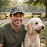 Goldendoodle Dad Hat, Personalized Doodle Silhouette Cap